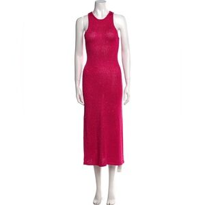 House Of Harlow 1960 Pink Halter Sheath Dress